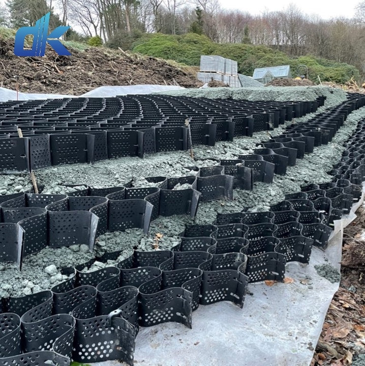 Plastic Gravel Stabilizer Geocell, Driveway Interlocking Pavers Geocell, Geocell Retaining Green Wall
