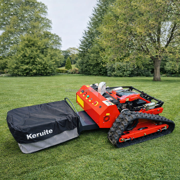 Gas-Electric Hybrid Remote Control Flail Mower Self-Charging Robot Grass Cutter with Loncin/Yamaha Engine
