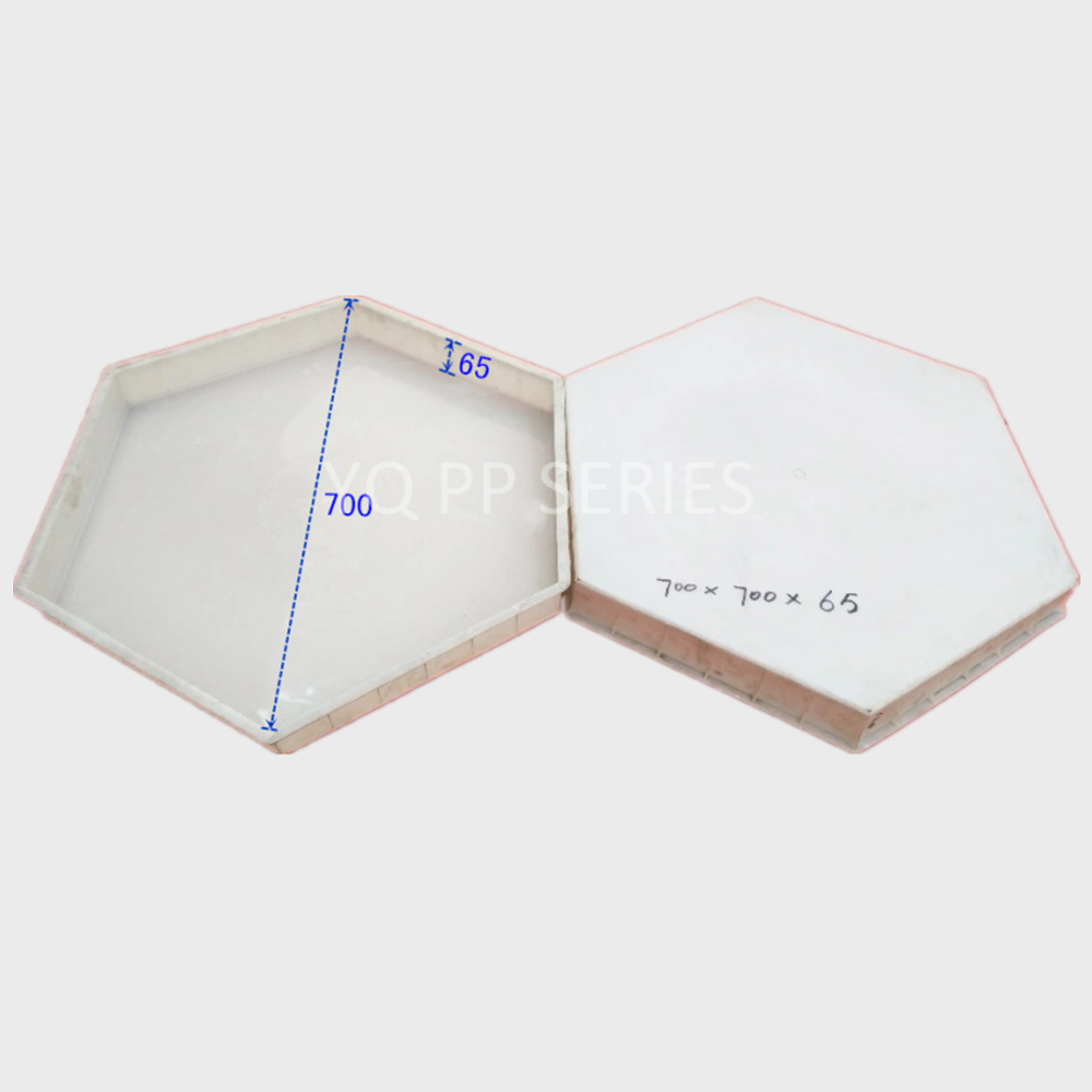 Plastic concrete block forms plastic paving mold