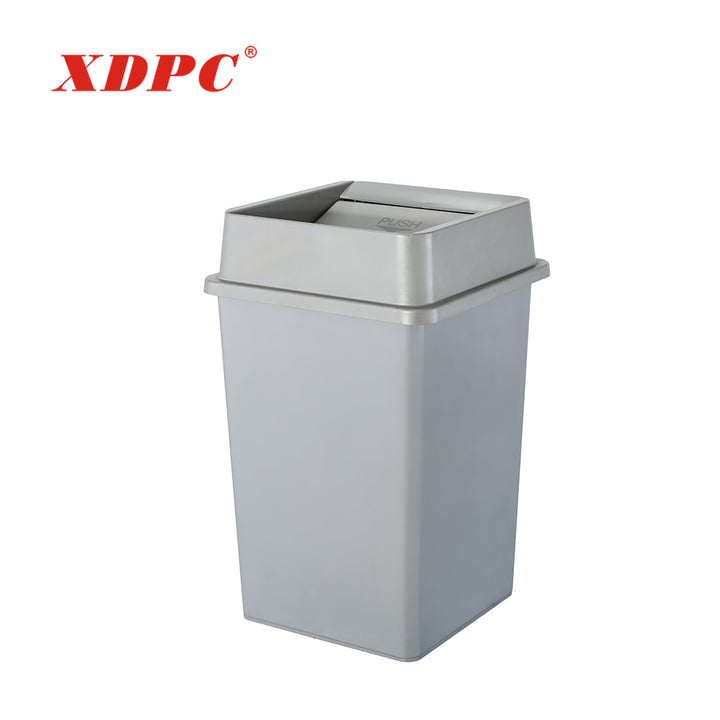 Hotel Plastic Dust Bin Grey square 35 50 Gallon Trash Can