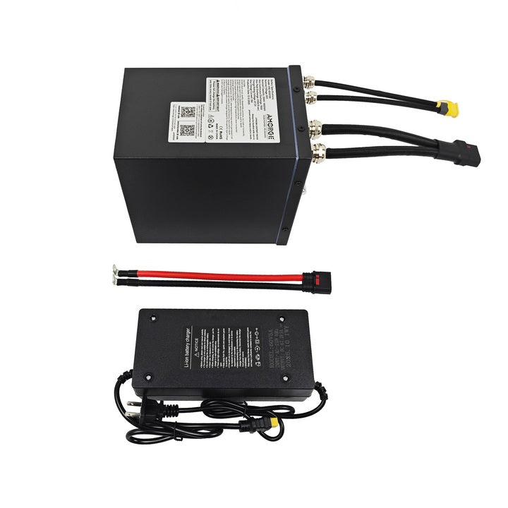 AMORGE 16S6P 60V 30AH 150A Lithium Battery Pack With ANT Bluetooth BMS for Tuttio Soleil01 Electric Mini Bike