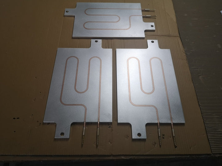 Custom Liquid Cooling Heatsink Aluminum Cold Plate with Cooper Tubes Water Cooling Plate