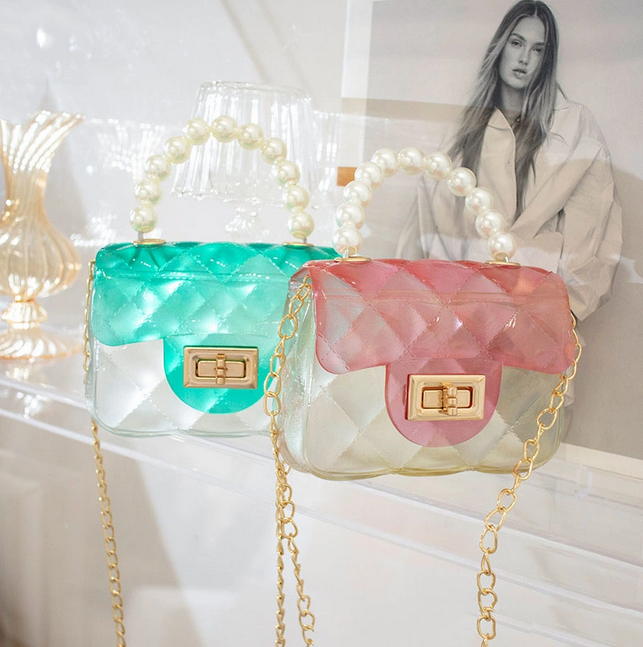 Candy Kids Crossbody Handbag Luxury Designer Mini Pvc Jelly Purses& Bags Hand Purse Little Girl Jelly Purses Bag Shoulder Bag