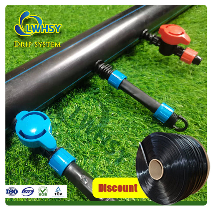 1 Hectare 1Acre PE Plastic Drip Tape 16mm Drip Hoses Complete Kit Drip Irrigation System Fittings Field Agricultural Irrigation
