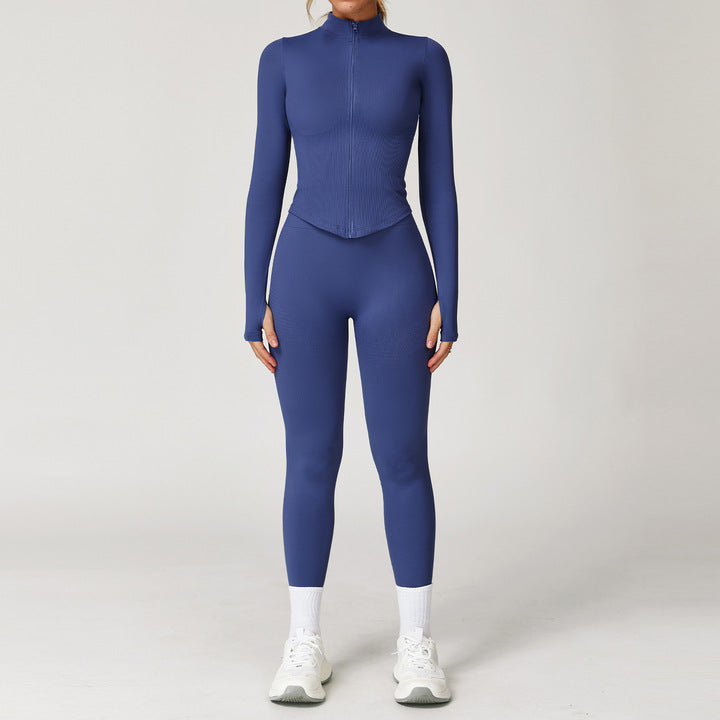 Women Seamless Sets for Outdoor Sports Quick Dry Yoga Jacket and Leggings Women Yoga Suits