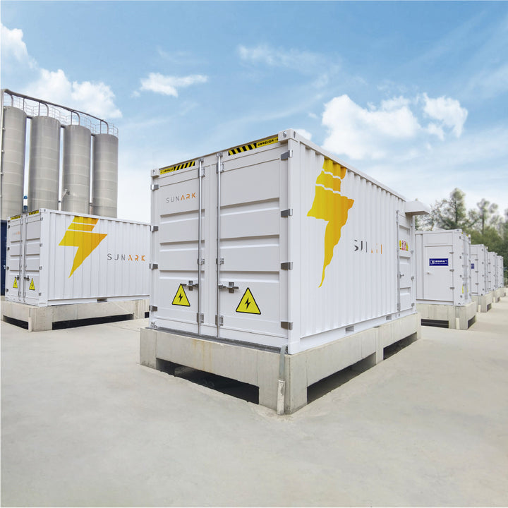 Sunark Lifepo4 Solar Battery Energy Storage System 100Kwh 215Kwh 500Kwh 1Mwh Bess Container Bms Battery Management System