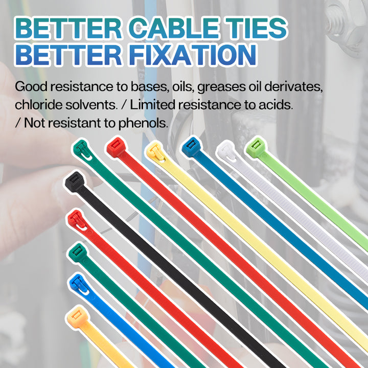 Wholesale Self-Locking UV Resistant Heavy Duty Zip Ties Black Nylon 66 Cable Ties for Industrial Cable Management