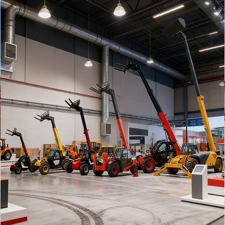 Best Quality 3-4 Ton Diesel Engine Telehandler Telescopic Forklift with 4x4 Drive Rough Terrain CE Certified