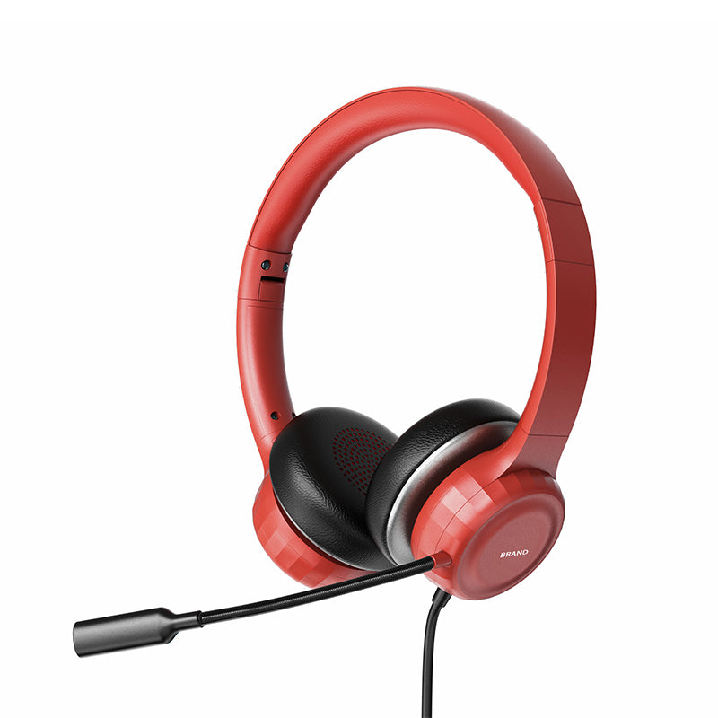 Noise Cancelling Headset Headphones Wired 3.5 mm USB Official Call Center Headsets With Volume Control Mic