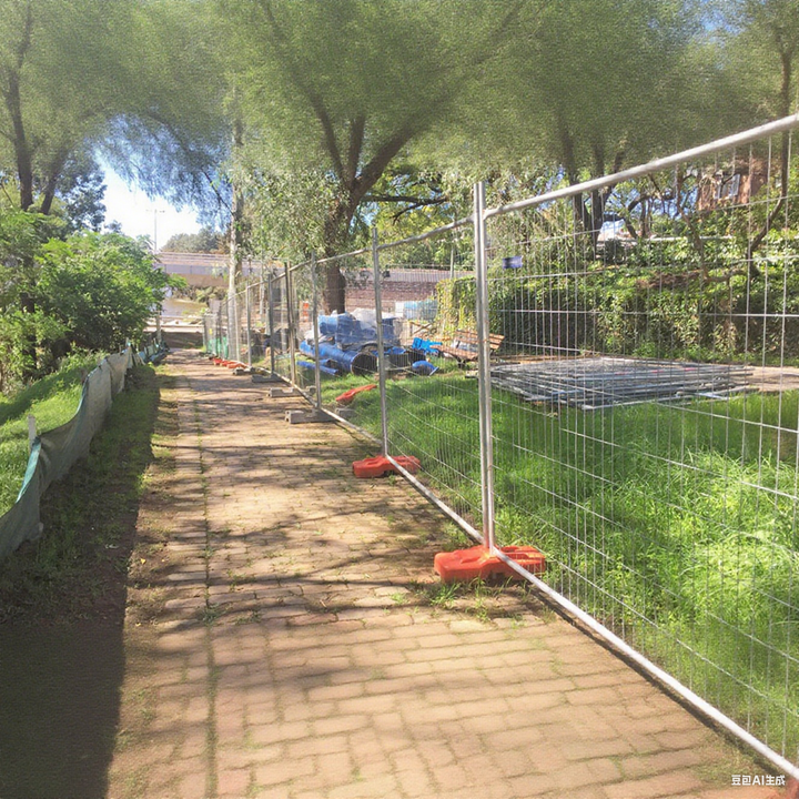 Coated Steel Temporary Fence Hardware Printed Australia 3D Modeling Eco-friendly Rodent Proof Crowd Control Barrier Mesh 210cm