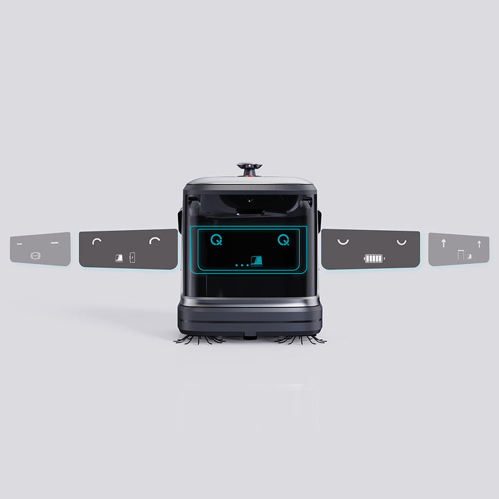 Smart Intelligent Commercial Cleaning Robot with Automatic Self-Cleaning Vacuum Featuring Dust Pushing Floor Technology
