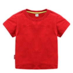 JL0517A Wholesale High Quality Boys T-Shirts 100%Cotton Plain T Shirt Kids Custom LOGO White  T Shirts For Children