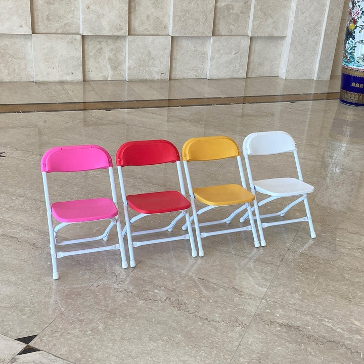 10 Pcs/carton Modern Design Low Price Colorful Plastic Stackable Folding Chairs for Kindergarten Elementary School Students