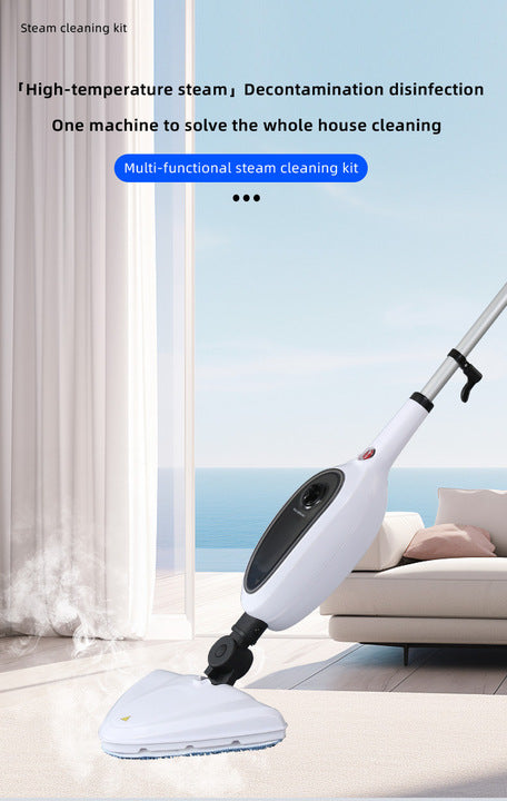 Hot Sale Handheld 10-in-1 Wireless Electric Floor Steam Mop with 1300W Power for Household Carpet Cleaning