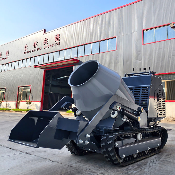 High Efficiency Energy Saving Mini Crawler Concrete Mixer Truck Compact Crawler Type Cement Mixer Truck With Low Consumption