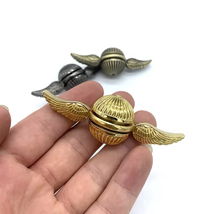 New Golden Gyro Ball Fidget Spinner Toys for Children Anti Stress Metal Finger Hand Spinner Toys