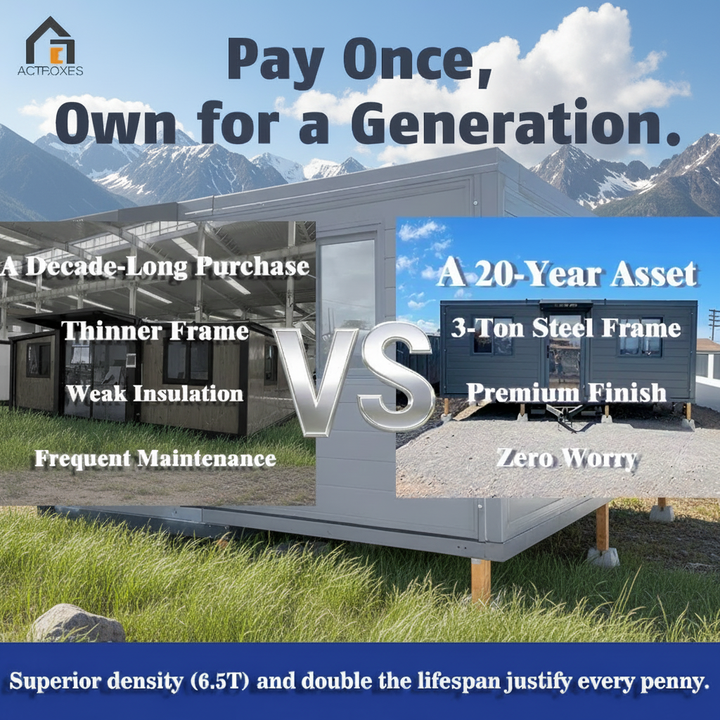 CS703 20ft Expandable Container House US Standard Wind Snow Resistant Portable Temporary 37sqm LR/CCS Certified
