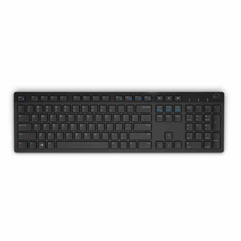 Business Office Universal Keyboard and Mouse Set Suitable for Dell KB216 Wired Keyboard Chocolate Notebook Desktop Computer LED