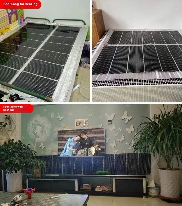 Modern 110v 220v Graphene PTC Electric Underfloor Heating Film Safe Radiant Floor Heating Far Infrared for Apartment Use