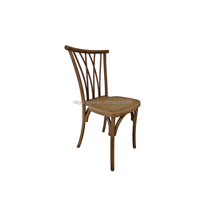 Popular New Design Events Furniture Cross Back Wedding Botanica Resin Willow Chairs for Events Party Banquet Garden Bistro