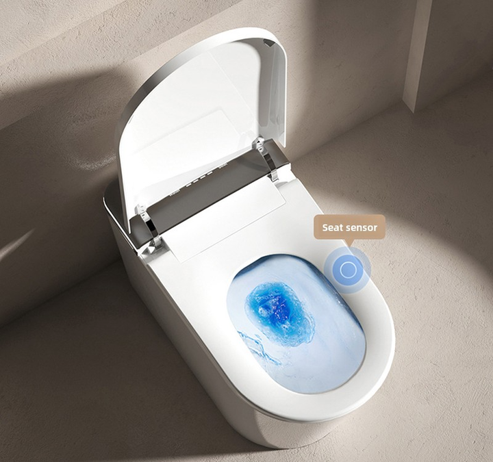 Floor Mounted WC Intelligent Toilet Automatic Operation S-trap Drainage Heated Seat Remote Control One Piece Smart Bidet Toilet