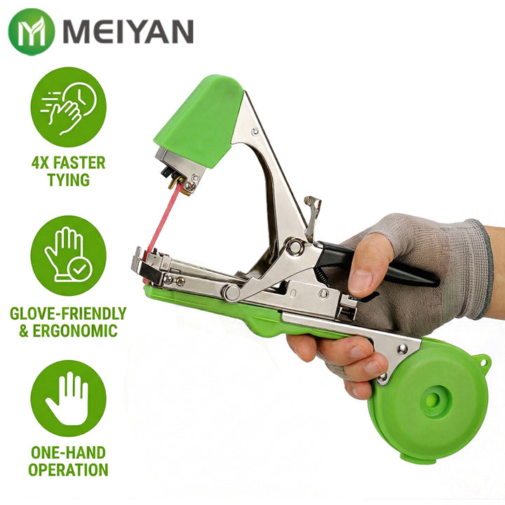 Heavy Duty Plant Tying Tape Tool Hand Tying Machine with Metal Body