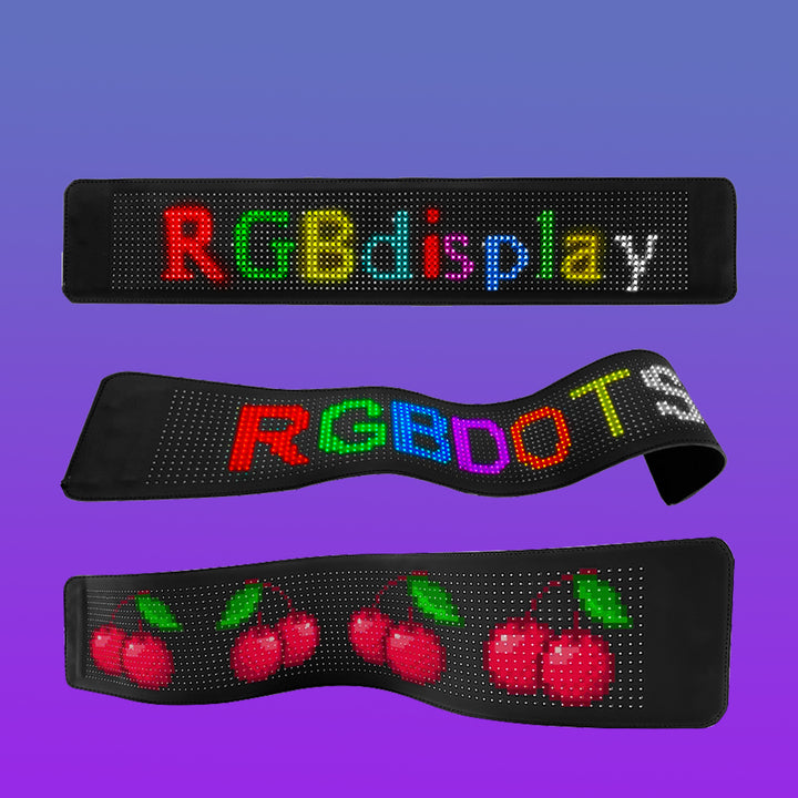 Programmable Scrolling Messages Flexible LED Sign Display App Control LED Sign Board for Cars Shops Digital Advertising Screen