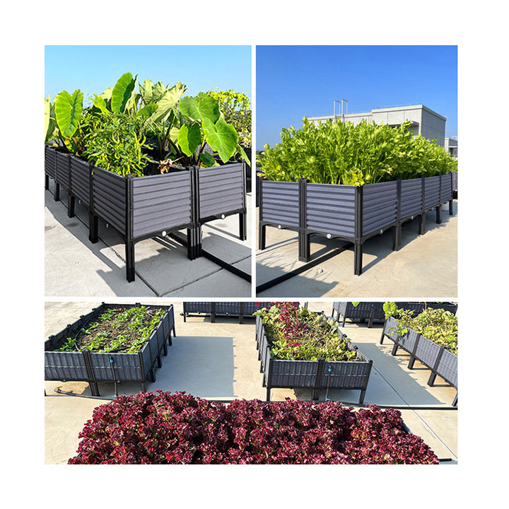 Large Tall Nursery Indoor/Outdoor Garden Planter Box Vertical Rectangular Flower Pot for Home Use