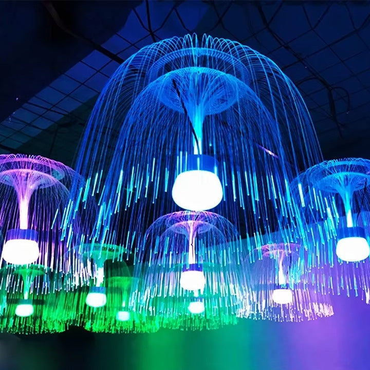 Indoor Jellyfish Pendant Light Jellyfish Chandelier Light Large Outdoor Christmas Decorations LED Jellyfish Lamp for Garden