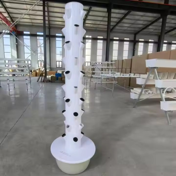 Oem Vertical Farming Tower Garden Vertical Hydroponic Growing System Hydroponic Aeroponic Tower 20 28 36 Plant LED Grow Lights