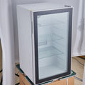 95L mini fridge hotel portable glass door mini bar fridge mini car fridge refrigerator thin freezer with lock and key