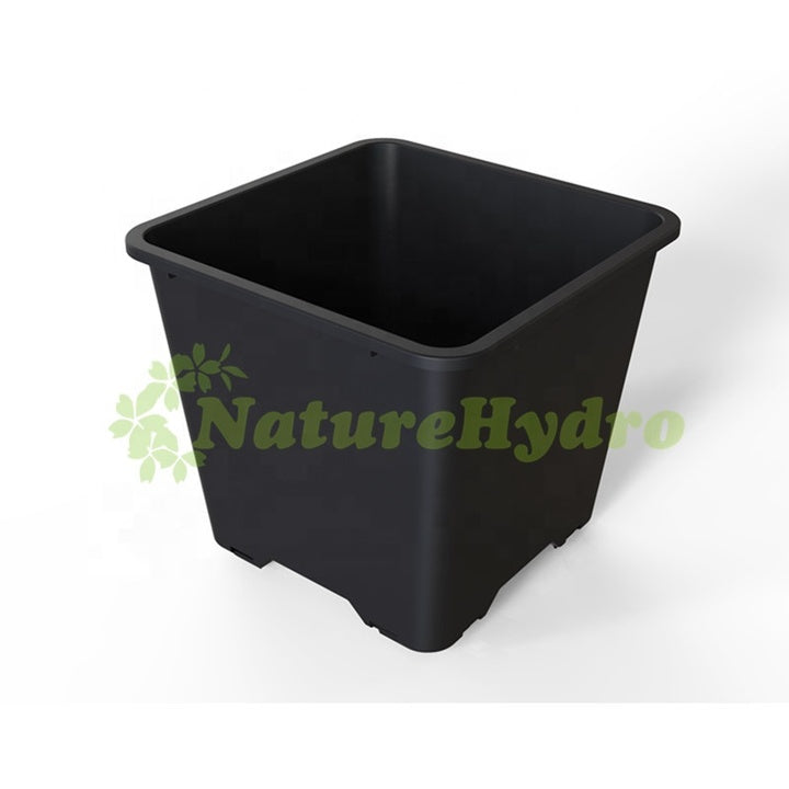 Recycled Draining Hole Plant Tree Blueberry PP Plastic 25L 30L 40L Flower Pot Nursery Planter Square Pots
