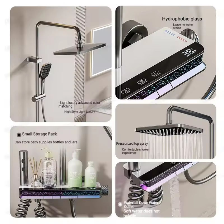 Top-Rated All-Copper Rain Shower Head Wholesale Home Bathroom Water Pressure Booster Manufactured Top Shower Manufacturers Brass