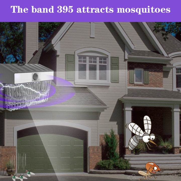 OTHC SJZ-085 Solar Light-Sensitive Fly & Mosquito Killer Indoor Outdoor Dual-Use Electric Shock Bug Zapper with IP33 Rating