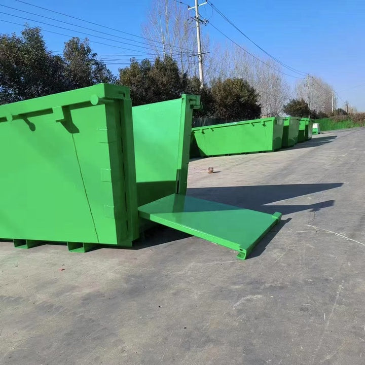 6 Cubic 6m Front Load Construction Trailer Dumpster Skip Bins Crap Metal Waste Management Bin for Home Use Scrap Metal Bin