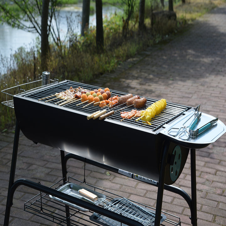 High Quality Wood Stove with Oven Korean Charcoal Barbecue Grill