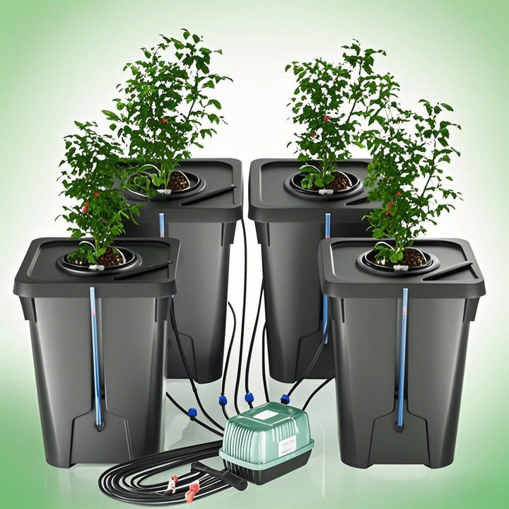 Food-Grade Plastic Hydroponic Buckets BPA-Free Dutch Barrels for Organic Tomato Pepper Cultivation
