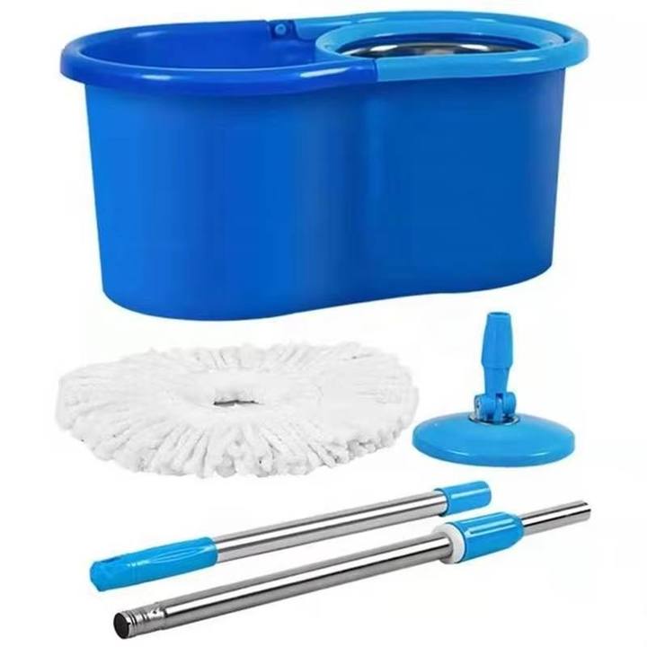 Custom Eco-Friendly Household Floor Wet Cleaning Microfiber Micro Fiber Twist 360 Rotating Cleaning Spinning Mop and Bucket Set
