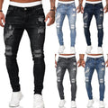 2022 mens slim fit ripped jeans Stretch Jeans Casual Pants multi-color denim jeans for men