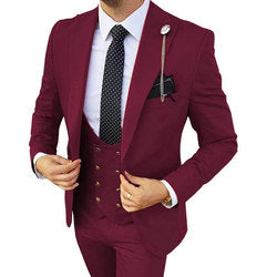 2023 OEM Trajes De Hombre Slim Fit Groom Wedding Business Tuxedo Suit Formal Gentleman 3 Pieces Blazer Designs For Set Men Suits