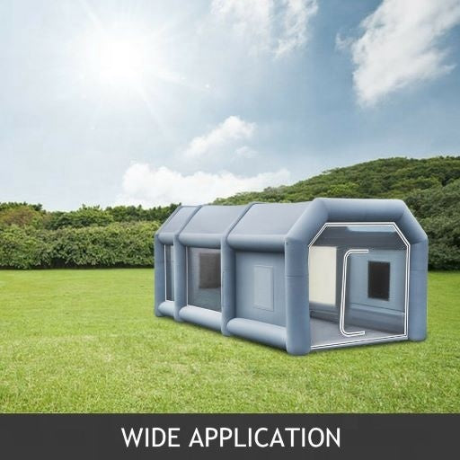 Factory Export Portable Inflatable Car Spray Booth with Electric Heating & Diesel Burner 28x15x11ft
