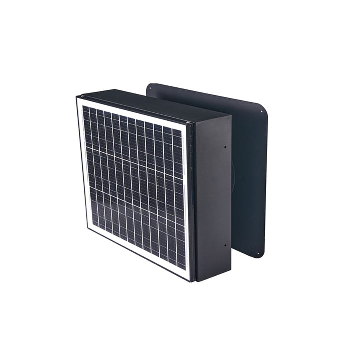 Industrial Cooling 35 Watt Solar Powered Attic Gable Exhaust Fans - Ceiling Mounted HVAC Ventilation for Smoke & Heat Extraction