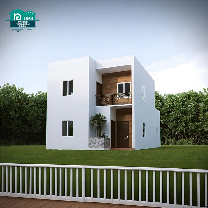 Durable Two-Story Lightweight Insulated Prefab Concrete Foam Panel House for Apartment or Carport Precast for Easy Living