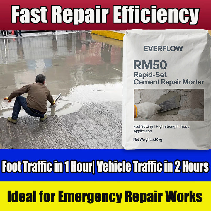 Waygo Cement-Based Repair Mortar for Cracks and Surface Defects in Concrete Structures