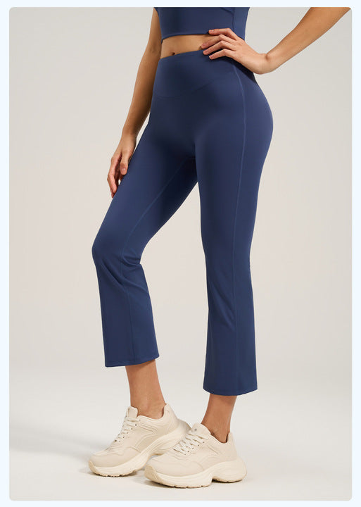 Seamless High Waist Flared Leggings Women Butt Lift High Elasticity Yoga Pants Full Length Stretchy Gym Fitness Wear