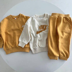 Spring Autumn Brand New Children Sports Suit Boys and Girls Large Size Loose Sweatshirts Tops Pants 3pcs Set Kids Casual Outwear
