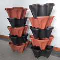 Hot Sale Vertical Garden Stacking Flower Planter Plastic Grow Pots for Sale