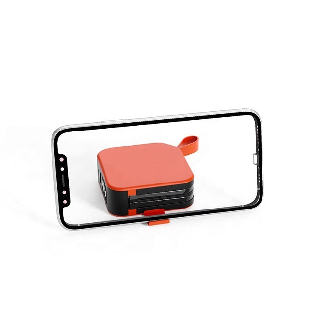 5 in 1 Powerbank 10000mah Portable Wireless Power Bank With Built in Cable Power Banks With Phone Holder