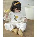YOEHYAUL Wholesale Fall Kids Clothing 100% Cotton Baby Girls Clothes Homewear 2 Piece Outdoor Girls Clothing Sets