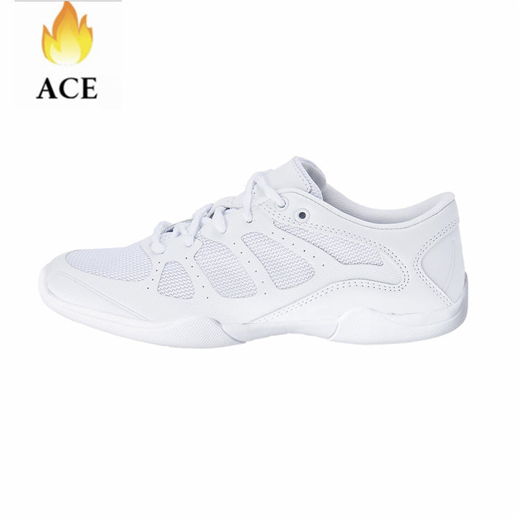 Custom Women's Dance Shoes White Fitness Black  cheerleading shoes